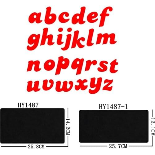 26 Letter Cutting Dies HY1487 Wooden Dies Suitable for Common Die Cutting Machines on the Market