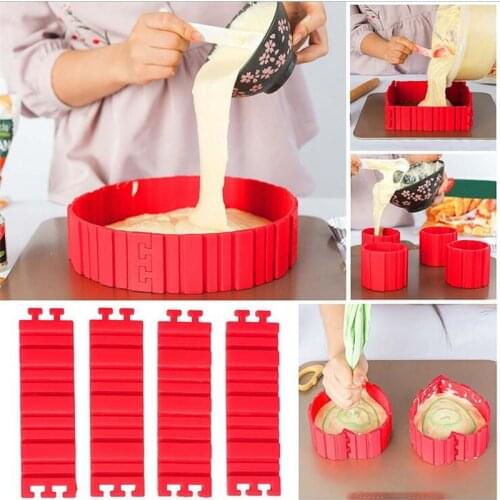 Baking Snake Silicone Cake Mold DIY Magic Heart Shade Rectangular Round Shade Cake Mold Pastry Tools Kitchen Baking Pastry Tools