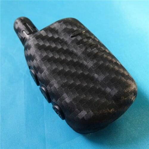1 Pcs Carbon Fiber Silicone Protection Key Covers Case Two Way Car Alarm LCD Remote Controller Keychain For Starline A6 A9 A8