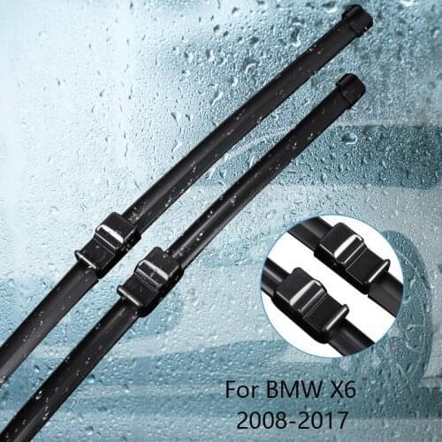 Wipers Blade ForBMW X6 E71 F16 from 2008 2009 2010 2011 2012 2013 2014-2017 Car Accessories For Auto Rubber Windscreen Wiper