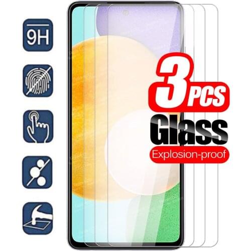 3pcs Tempered Glass For Samsung Galaxy A52 5G Case Protective Glass Sumsung A72 A32 4G A02 A02S A 52 72 32 02 S Cover Film Coque
