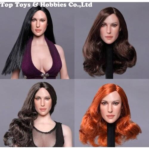 1/6 Scale sexy Female Head Sculpt GC020/GC020 1/6 European beauty Head Carving with Tongue for 12'' pale color seamless body