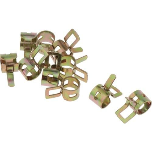 10 Pcs 8mm Spring Clips - Silicone Vacuum Hose Pipe Clamp Low Pressure Air Clip Clamp