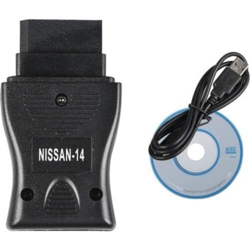 14 Pin For Nissan Consult Interface USB Car Diagnostic OBD Fault Code Cable Tool OBD2 Diagnostic Scanner Tool Cable Connector