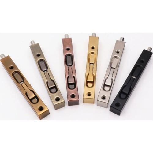 2pcs/Lot Good Quality Stainless Steel 6inch Hidden Door Bolt Security Guard Door Latch Sliding Lock Bolt