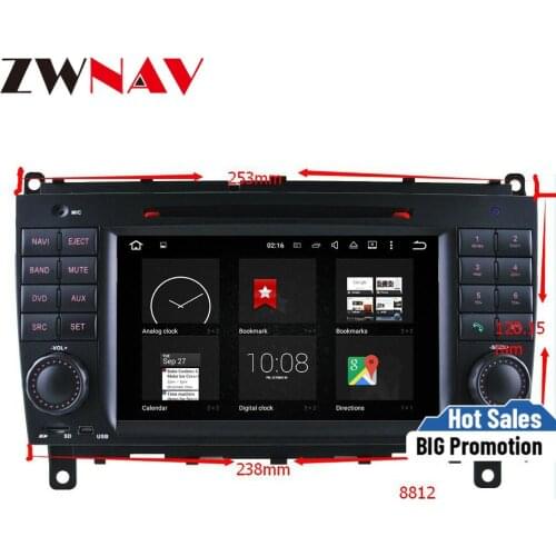 4+32GB Android 9.0 Car DVD Player GPS head unit for Mercedes Benz CLK W209 2006-2012 CLS W219 2004-2008 multimedia stereo 8 core