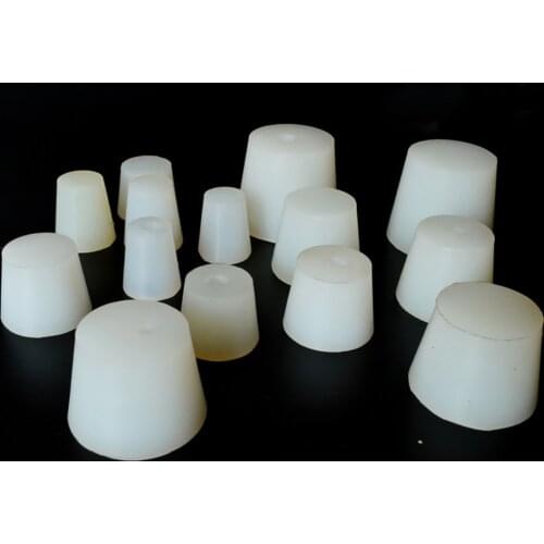 8mm Home Brew Beer Wine Silicone Rubber Stoppers Silicone Plug with Hole For Airlock Valve Bubbler Stopper Air Lock Bubble