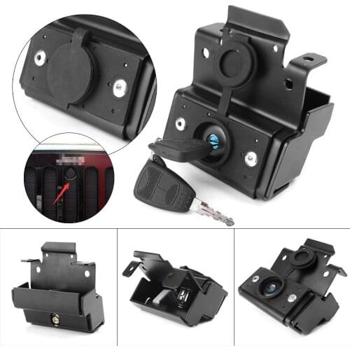 Brand New Car Hood Cover Lock For 2007-2016 Jeep Wrangler JK & Unlimited 2 Door 4 Door Hood Lock W/Keys Anti-Theft Kit