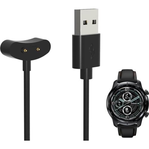 Smartwatch Dock Charger Adapter USB Fast Charging Cable Cord Wire for Ticwatch Pro 3/LTE Sport Smart Watch Pro3 Accessories