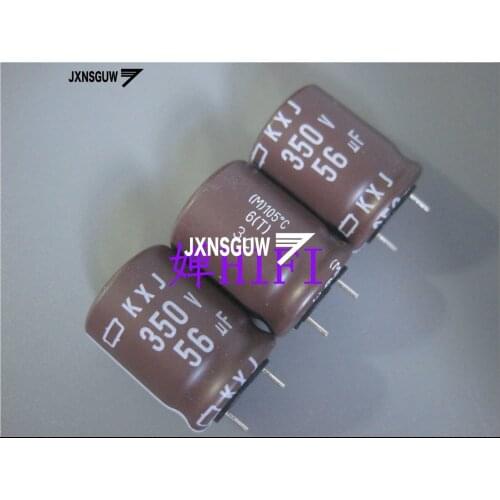 10PCS NIPPON KXJ 350V56UF 16X20MM NCC Aluminum electrolytic capacitor 56UF/350V CHEMI-CON 105 degrees 56uF 350V