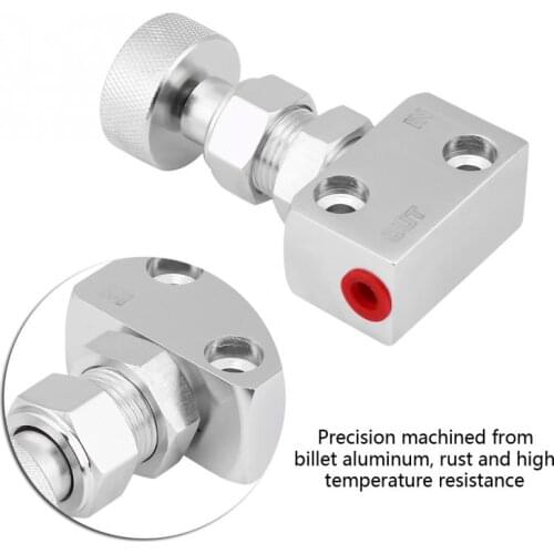 Screw-type Aluminum Brake Proportion Valve Adjustable Prop Brake Bias Adjuster for Racing Car Car Styling Universal