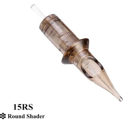 BIGWASP V3 Premium #12 Standard Tattoo Needle Cartridges 15RS (15 Round Shader) 20pcs/Box Supply