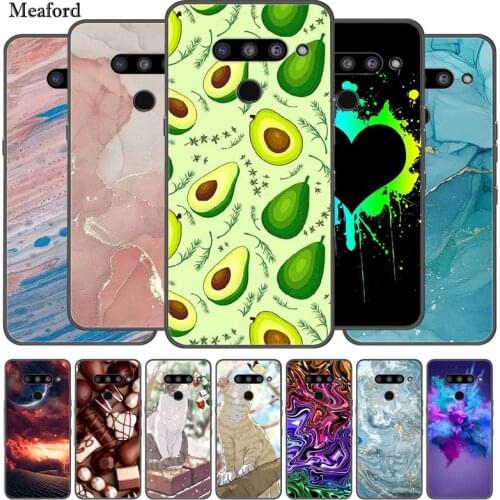 For LG V50 ThinQ 5G Case Luxury Bumper Silicone TPU Soft Cover Phone Case For LG G7 ThinQ V 50 Shockproof Cute Case Funda Coque