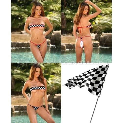 Black and white chess Match node flag series Line wrapped chest *3701*Underwear Panties Briefs For Ladies T-back,Free Shipping