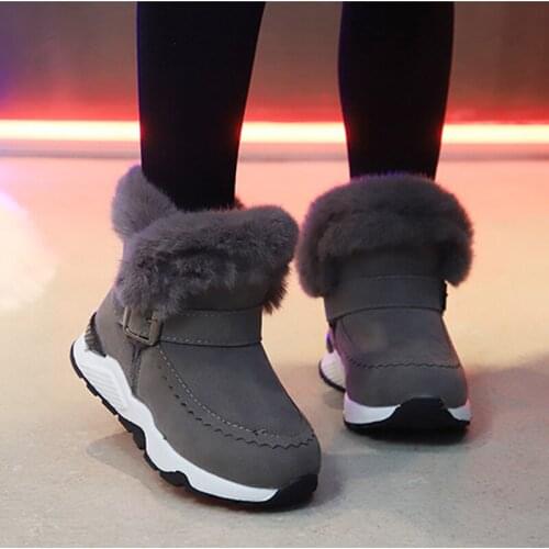 Children Snow Boots 2020 Girls Boots kids Winter Shoes thick fur Warm non-slip Boots