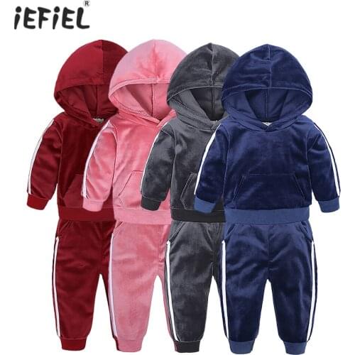 Kids Sweatshirt Pants Suit Children Sweatshirts Hoodies Boys Girls Tracksuit Outfits Sportswear Pullover Hoodies Birthday Gift