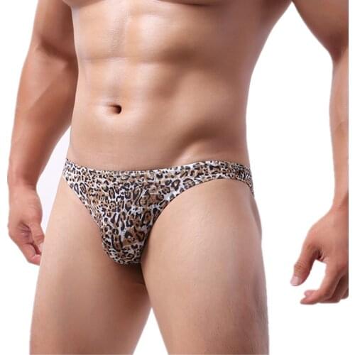 Mens Briefs Shorts Ice Silk Underwear Sexy Panties Slim Low Rise U Convex Pouch Underpants Cueca Calzoncillo Plus Size M-3XL