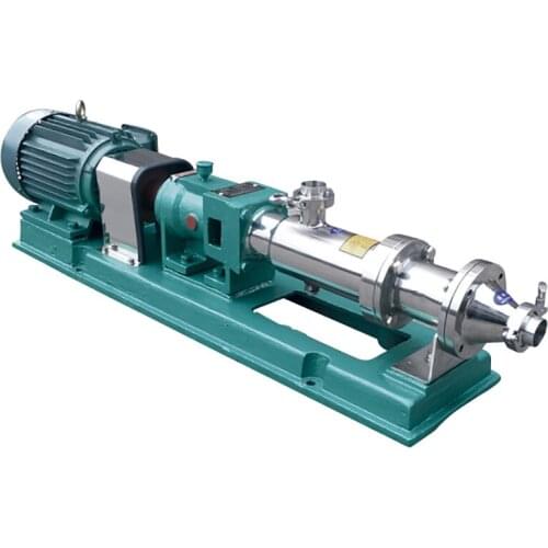 G20-1 750W 380V Transfer chocolate honey syrup grape pump g type single screw pump Stainless steel screw pump