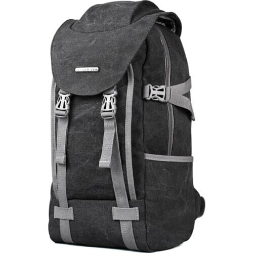 RUIL Canvas Backpack Men Travel Schoolbag 14.1Inch Laptop Notebook BackPack Laptop Large Capacity Computer Bag school Bag