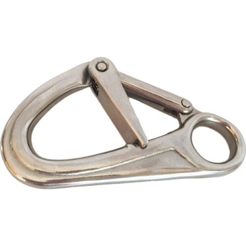 Stainless Steel Quick Link Carabiner Spring Snap Hook Camp Hiking Hooks
