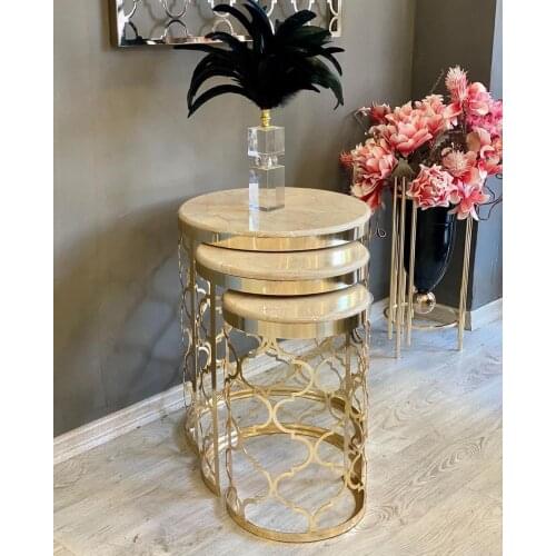 Coffee Tables Modern Design Table for Living Room Side Table Home Decoration 4 Color Options Marble Look Coffee Table