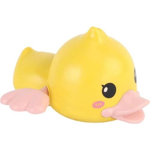 Hot Baby Bath Toy Rowing Boat Duck Swim Bath Floating Water Wound-up Chain Baby Children Educational Learning Toys For Kids