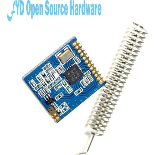 10 Set Mini SI4432 Remote Wireless Transceiver Communication Module 240MHZ-930MHZ + Spring Antenna, Distance 1000m