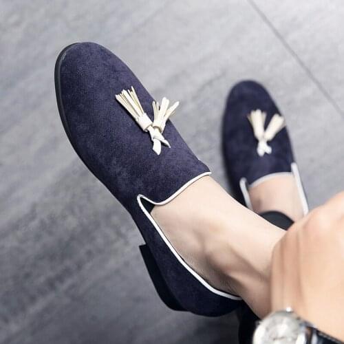 Big Size 38-48 Men Loafers Leather Moccasin Men Footwear Fashion Men Leather Shoes Flat Men Driving Shoes Light Casual Shoes