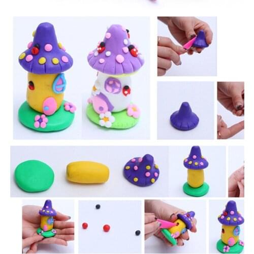 Soft Clay 500g Painted Pottery ChildrenS Manual Training Plasticine Color Mud Polymer Plasticine Safe Colorful Clay
