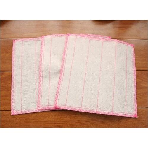 Newest Eco-friendly Cotton dish cloth kitchen Towels Stripe shape, rub bowl towel Non-stick oil thickening wash towel