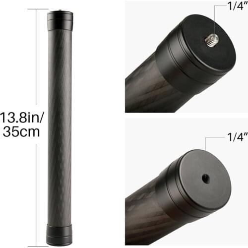 Professional Carbon Fiber Extension Pole Stick 1/4'' Thread Stabilizer Rod Monopod for Ronin S Moza Air 2 for Zhiyun Crane 2