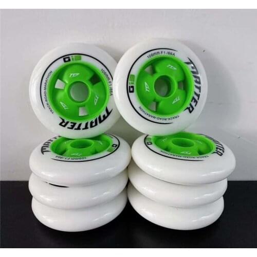 [Recommend] 8 Pcs/Lot MATTER G13 F1 F0 Inline Speed Race Skates Wheel, 110mm 100mm 90mm Green Rose Yellow Skating STS CITYRUN