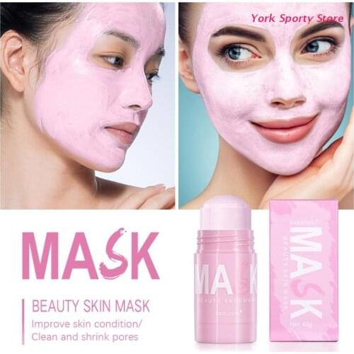 Rose Mask Stick Smearing Refreshing Cleansing Skin Moisturizing Mud Anti-Acne Blackhead Remover Deep Cleansing 40g