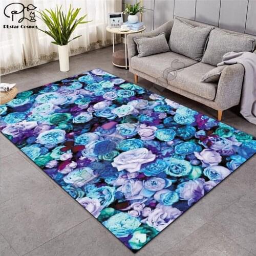 European Style High Quality Flower 3D Carpet For Living Room Rugs Bedroom Anti-Slip Floor Mat Fashion Kitchen Carpet Area Rugs04