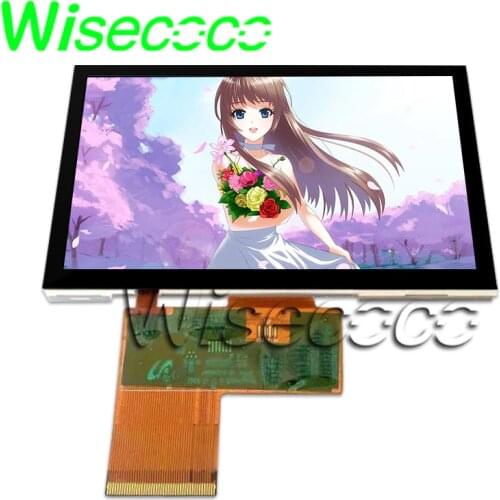 Wisecoco LMS430HF18 LCD screen 4.3 inch 480X272 TFT display + Touch panel wide Viewing Angle