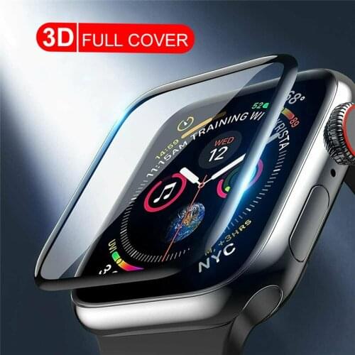 3D Full Cover Screen Protector For Apple Watch Series 6 5 4 SE 40mm 44mm Curved Edge Protective Film For Iwatch 3 2 1 38mm 42mm