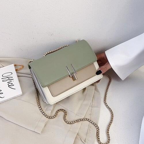 Female Messenger Bags Ladies Handbag Candy Colors Crossbody Bags for Women Leather Shoulder Bag for Girls Panelled Sac A Main