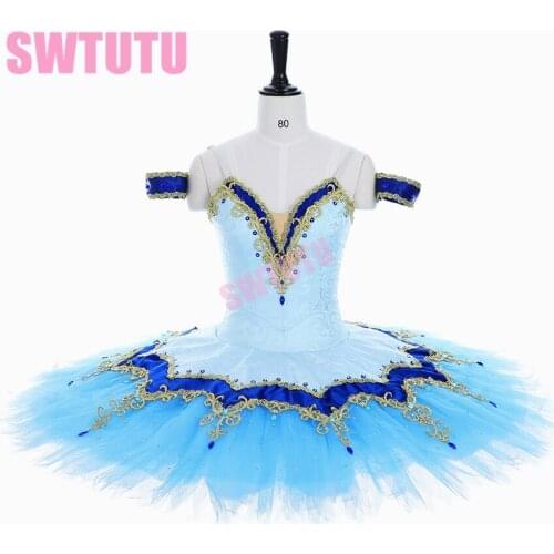 Women bluebird prblue professional tutu dress classical Professional Ballet Tutu Coppelia Swan Lake Ballet Costume girlsBT9255