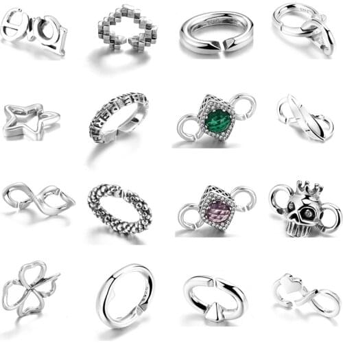 2020 925 Sterling Silver Classic Retro Charms Beads Fit Hard Rubber X Bracelets Jewellery European DIY Bracelet Men Jewelry