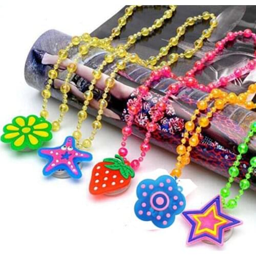 24pcs/lot factory LED flash necklace lighting supplies happy birthday decoration for party and festivel luminous necklace