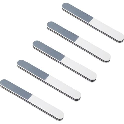5 Pack Sanding Sponge Nail Buffer Files Block Grinding Polishing Bar Military Model 600/1200/3000 Grits 3 Sides