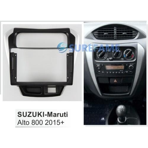 9 inch Car Fascia Radio Panel for SUZUKI Maruti Alto 800 2015+ Dash Kit Install Facia Console Bezel Adapter 9inch Plate Trim
