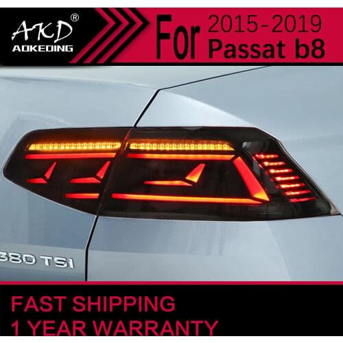 AKD Car Styling Tail Lamp for Passat B8 Tail Lights Upgrade Passat B8.5 LED Tail Light Signal DRL Stop Rear Lamp Accessories