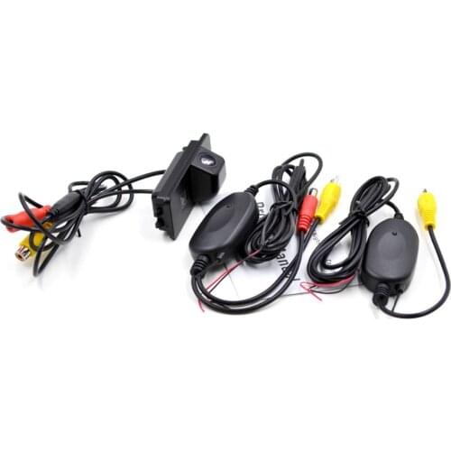 Wireless Car Rear View camera Glass Reverse camera backup camera for VW GOLF V GOLF 5 SCIROCCO EOS LUPO PASSAT CC POLO(2 cage)