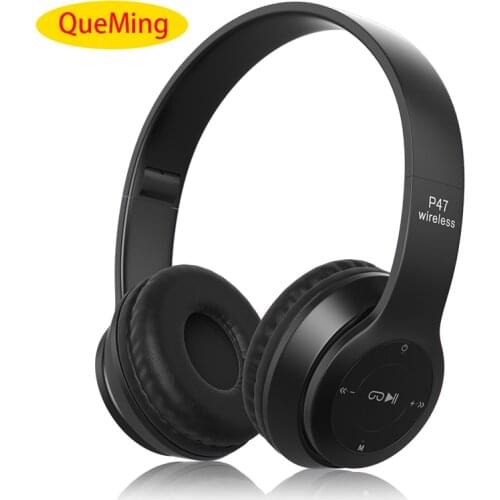 P47 Wireless Headphone Music Gaming Headset Bluetooth 5.0 Over Ear Headphones Drivers Hands-Free Headset For Phone PC Laptop