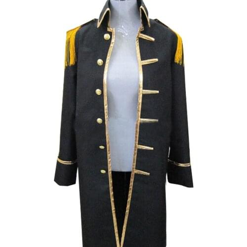 2019 One Piece Blackbeard Marshall D Teach Kurohige black cloak Cosplay Costume