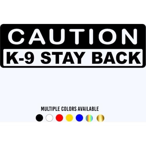 CK3369# vinyl car sticker caution K9 reflective waterproof removable decal auto stickers for bumper rear window