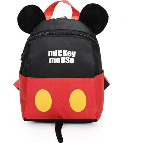 Disney childrens school bag kindergarten baby mini boy cute backpack 1-3 years old child girl bag anti-lost bag cartoon mickey