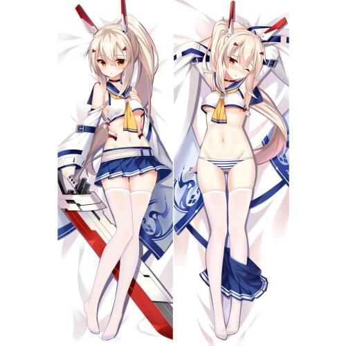 Anime Cartoon Azur Lane Double sided hugging Pillow Case Pillow Cover Pillowcase Peach Skin 2 Way 85048