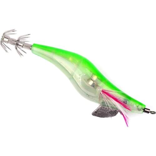 LED Fishing Lure With 2 Straight Hook Night Fishing Squid Bait Artificial Fishing Lure Tool Shrimp Bait Night Fishing Bait